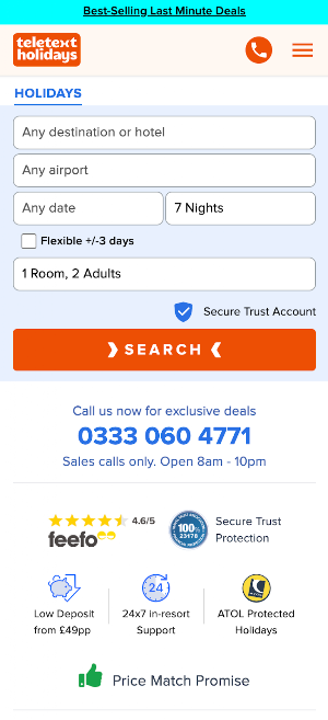 Teletext Holidays: Travel App Screenshot 0