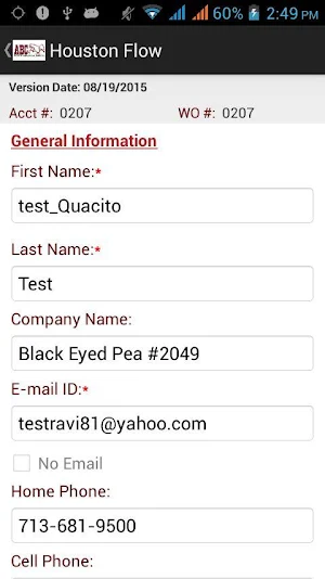 ABC Houston Service Flow Screenshot 2