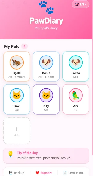 Paw Diary Screenshot 0