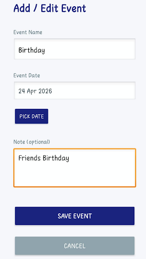 TickAwayX Screenshot 1