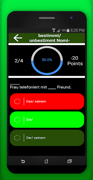 A1 Prüfung - Grammatik  Übunge Screenshot 3