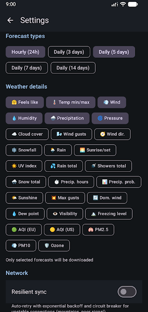 Mountain Weather Screenshot 1