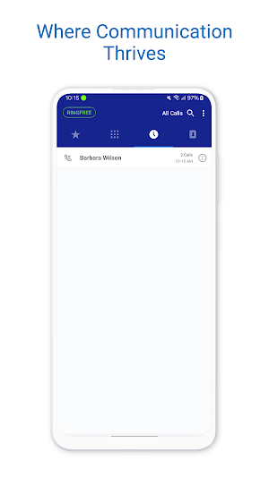 RingFreeSoftphone Screenshot 2