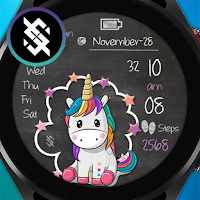 BFF22- Blackboard Art Unicorn