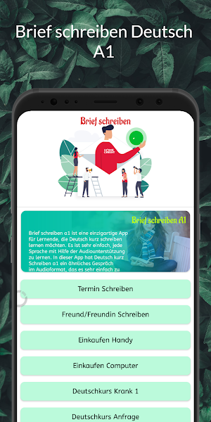 Brief schreiben Deutsch A1 Screenshot 0