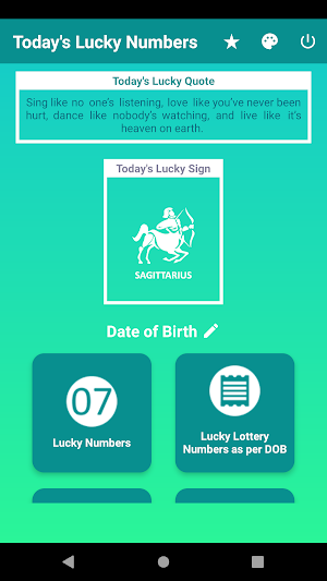 Lucky Numbers Today Screenshot 3