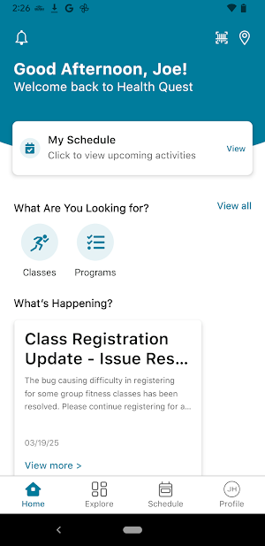 HealthQuest Fitness Screenshot 0