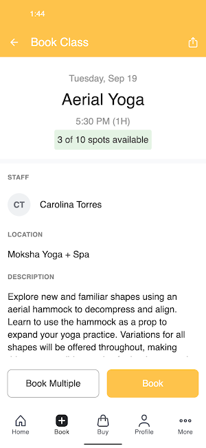 Moksha Yoga + Spa Screenshot 2