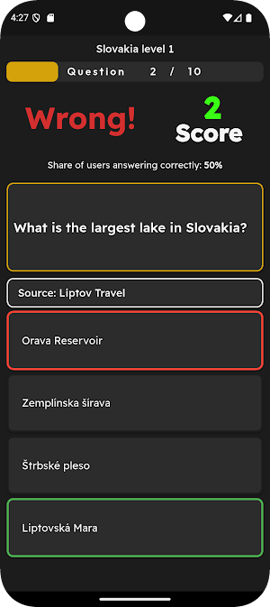 Ciconia Odyssey Geography Quiz Screenshot 3