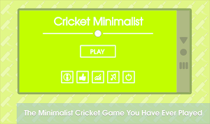 Cricket Minimalist Game Screenshot 0