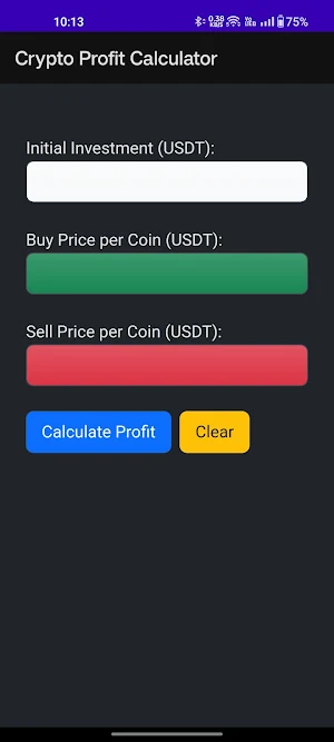 Crypto Profit Calculator Screenshot 1
