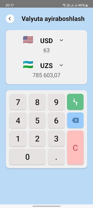 Valyuta kurslari Screenshot 1