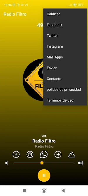 Radio Filtro Screenshot 2