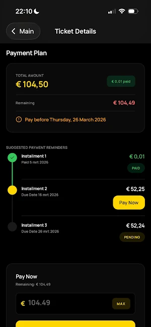 After Ticket Screenshot 2