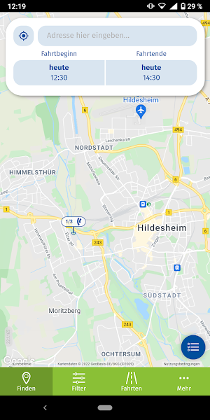 EVI e-carsharing Screenshot 0