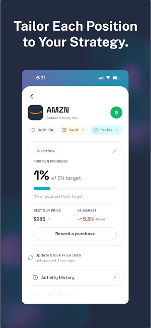 Vassant: Investment Strategy Screenshot 2