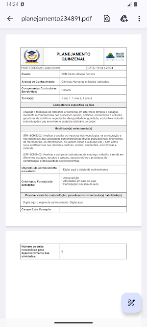Plano de Aula Fund. / Médio Screenshot 0
