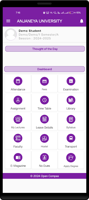 ANJANEYA UNIVERSITY Screenshot 1