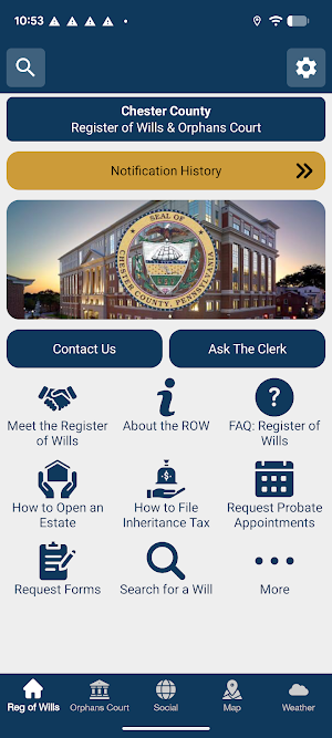 ChesCo Register of Wills Screenshot 0