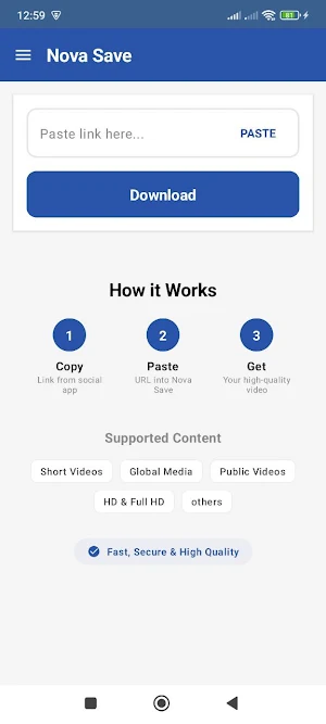 Nova Save - All Video Download Screenshot 0