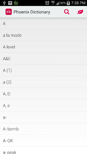 Phoenix Dictionary Screenshot 0