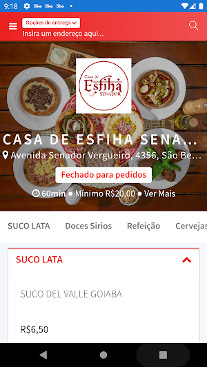 Casa de Esfiha Senador Screenshot 0