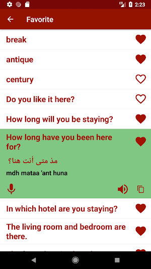 Learn Arabic Offline For Go Screenshot 2