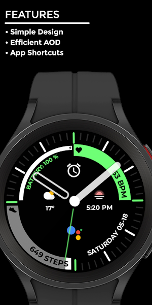 Night 65 - watch face Screenshot 1