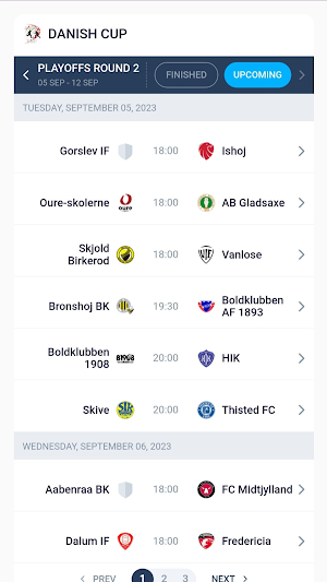 Danish League LiveScores Screenshot 3
