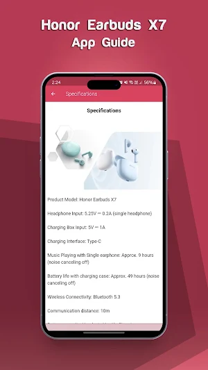 Honor Earbuds X7 App Guide Screenshot 3