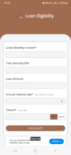 EasyCash Loan - Emi Calculator Screenshot 0
