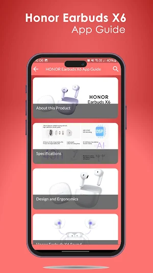 HONOR Earbuds X6 App Guide Screenshot 2