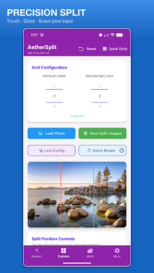 AetherSplit - Photo Grid Split Screenshot 2