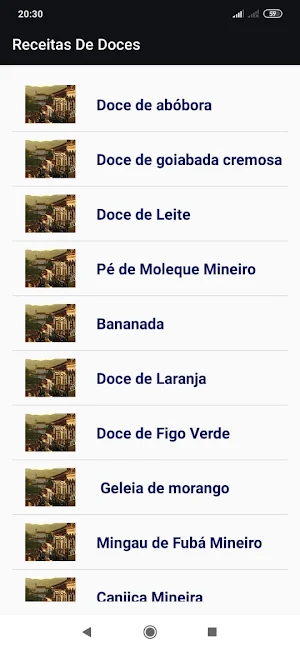 Receitas Típica Mineira Screenshot 2