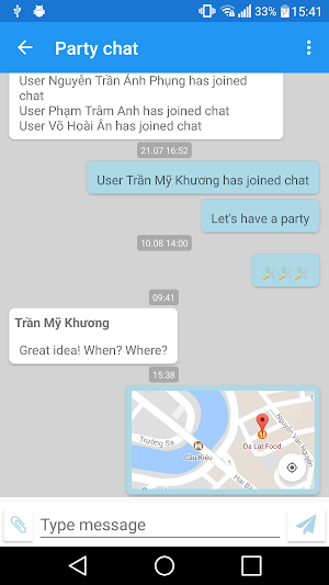 UIS Chat Screenshot 1