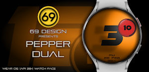[69D] Pepper DUAL watch face Screenshot 0