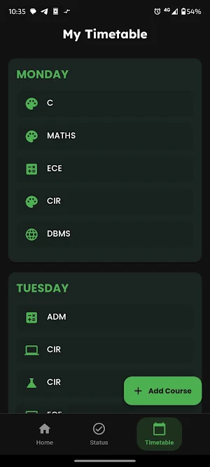 BunkMate: Attendance Tracker Screenshot 2