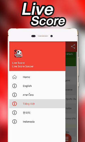 Live Scores Football Screenshot 1