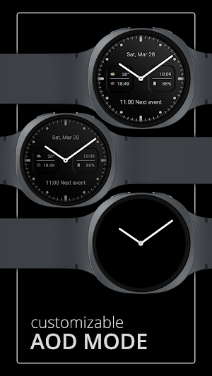DADAM128: Analog Watch Face Screenshot 3