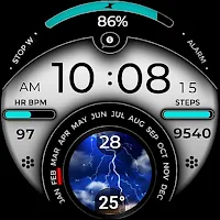 Weather Digital Watch Face A8