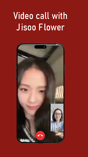 Jisoo Flower fake video call Screenshot 0