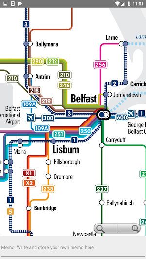BELFAST METRO RAIL BUS MAP Screenshot 2