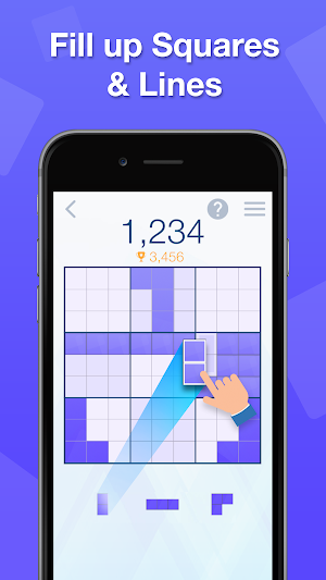 Nines! Purple Block Puzzle Screenshot 0