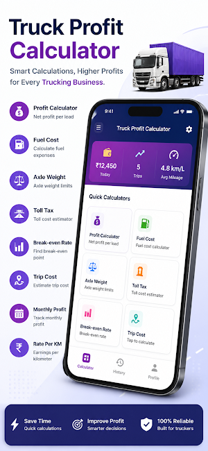 Trucker Profit Calculator Screenshot 1