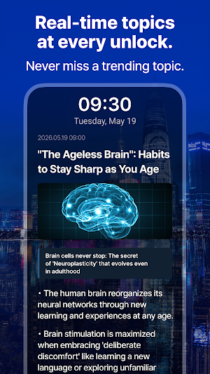 Aha! Topics - Lock Screen Screenshot 0