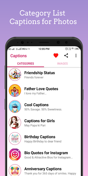 Captions for Photos 2021 : Captions for Instagram Screenshot 0