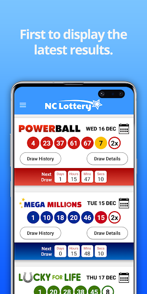 North Carolina Lottery Numbers Screenshot 0
