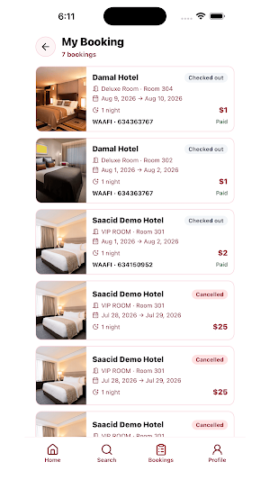 HOY Booking Screenshot 0
