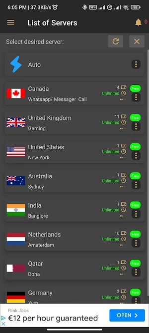 QATAR VPN－Get Crazy IP Screenshot 2
