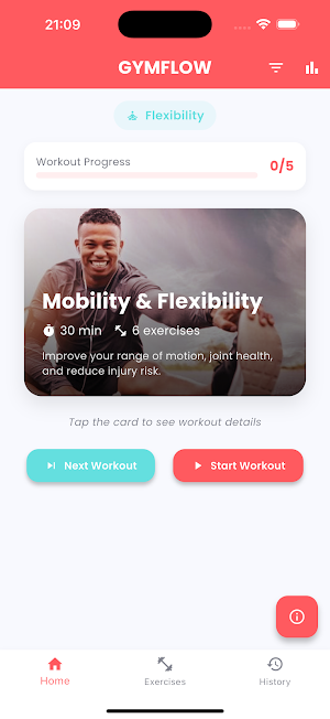 GYMFLOW - Workout Planner Screenshot 2